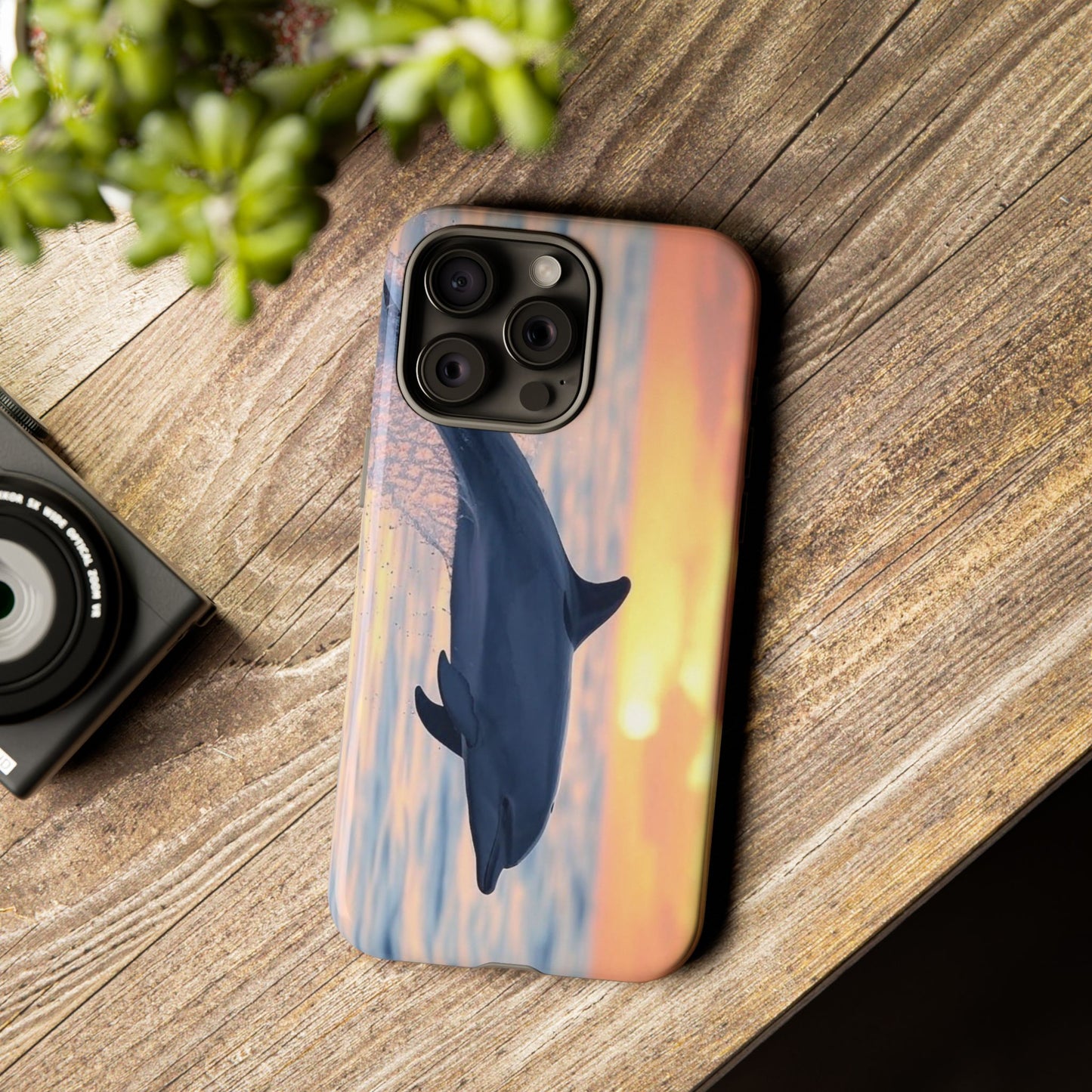 Dolphin Sunset Phone Case