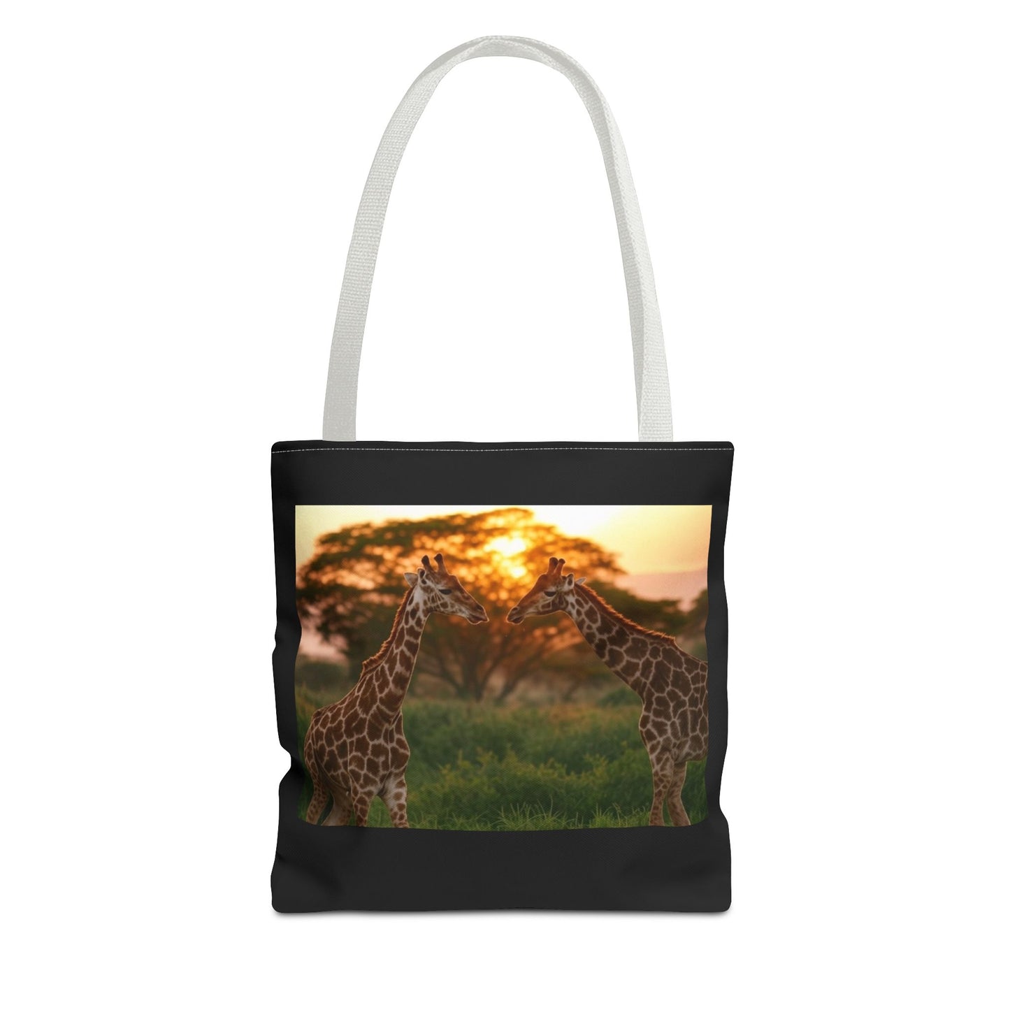 Sunset Giraffe Tote Bag