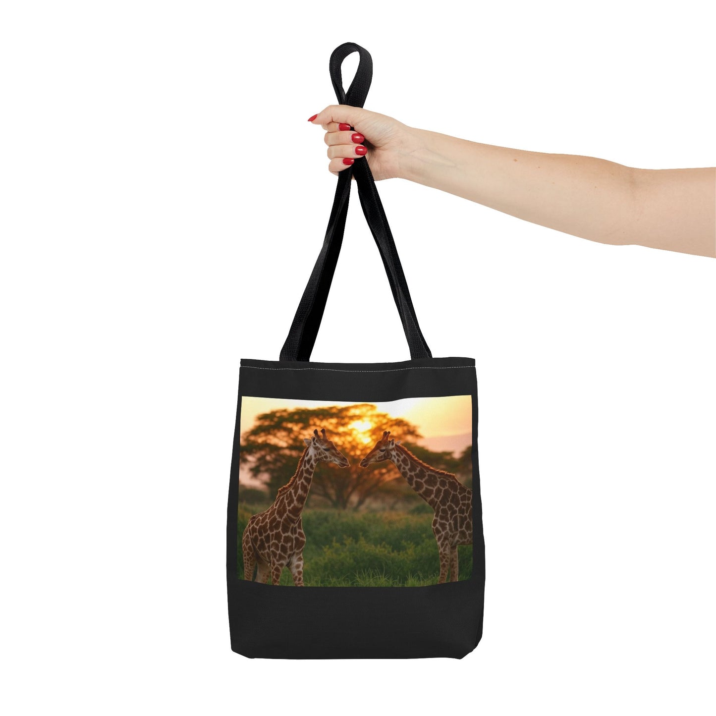 Sunset Giraffe Tote Bag