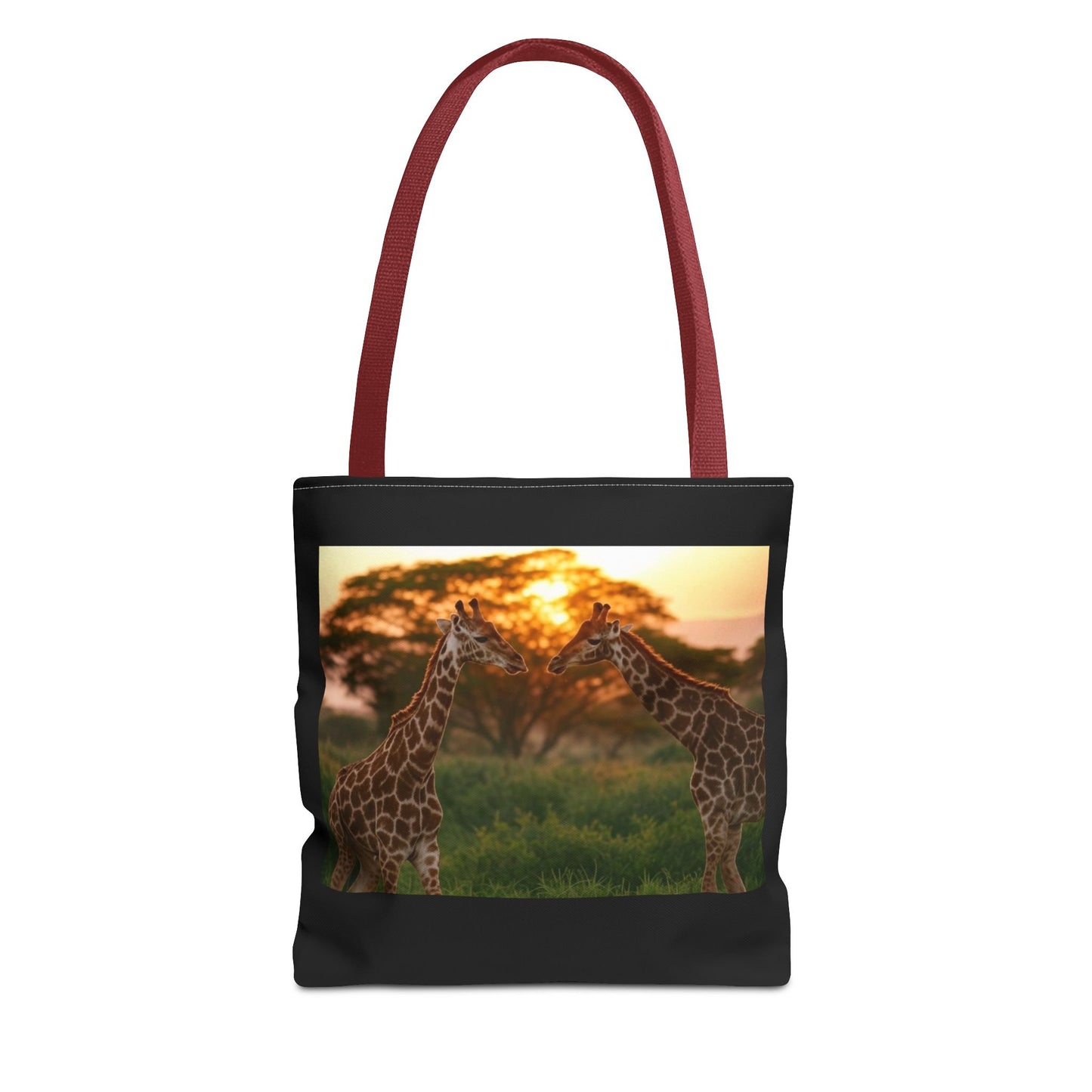 Sunset Giraffe Tote Bag