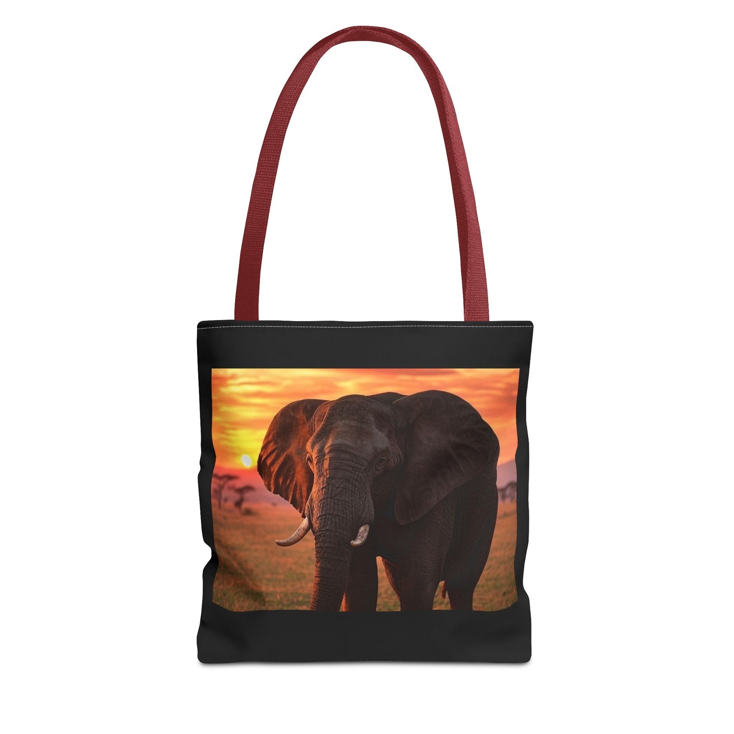 Serene Sunset Elephant Tote Bag